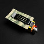 Lighter Knife With Built In Pocket Clip/Money Clip // Gold