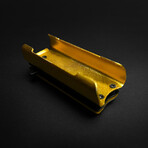 Lighter Knife With Built In Pocket Clip/Money Clip // Gold