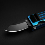 Lighter Knife With Built In Pocket Clip/Money Clip // Blue