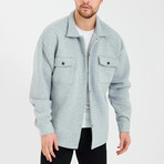 Oversize Three Thread  Shirt Jacket // Gray (M)