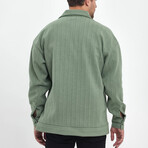 Front Pockets Oversize Shirt Jacket // Green (M)