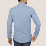 Solid Button-Down Shirt // Blue (2XL)