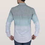 Ombré Button-Down Shirt // Gray + Mint (S)