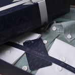 Ombré Button-Down Shirt // Gray + Mint (S)