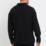 Loose Fit Button Down // Black (S)