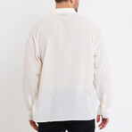 Loose Fit Button Down // White (L)