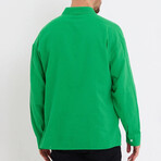 Loose Fit Button Down // Green (XL)