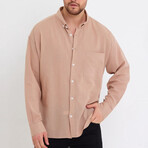 Loose Fit Button Down // Beige (XL)