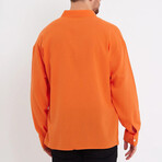 Loose Fit Button Down // Orange (L)
