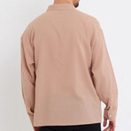 Loose Fit Button Down // Beige (XL)