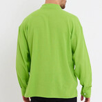 Loose Fit Button Down // Pistachio Green (L)