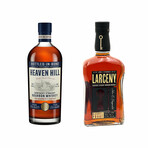 Larceny C923 Cask Strength Bourbon Whiskey + Heaven Hill 7 year old Bourbon Whiskey Bottle-in- Bond //  Set of 2 // 750 ml Each