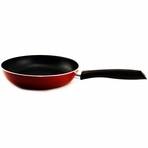 Geminis Cast Aluminum Non-Stick Fry Pan (Non-Induction), 10", Red