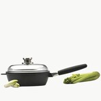 Scala Cast Aluminum Non-Stick Covered Sauté Pan, 10", 3.4Qt