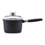 Scala Cast Aluminum Non-Stick Covered 8" Saucepan, 2.19Qt