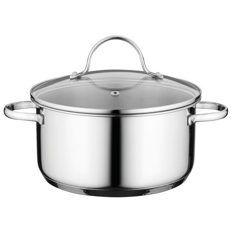 Essentials Comfort // 7" Stainless Steel Covered Casserole // 2.3qt