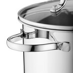 Essentials Comfort 18/10 Stainless Steel Covered Stockpot, 10", 7.2Qt