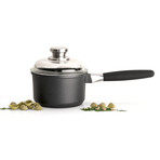 Scala Cast Aluminum Non-Stick Covered 8" Saucepan, 2.19Qt