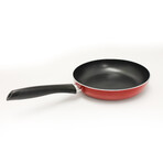 Geminis Cast Aluminum Non-Stick Fry Pan (Non-Induction), 10", Red