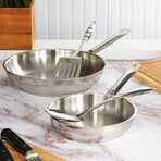 Essentials Comfort // 11" Stainless Steel Fry Pan // 3.8qt