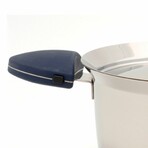 Stacca 18/10 Stainless Steel Covered Casserole, 8", Black