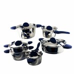 Stacca 18/10 Stainless Steel Covered Casserole, 8", Black