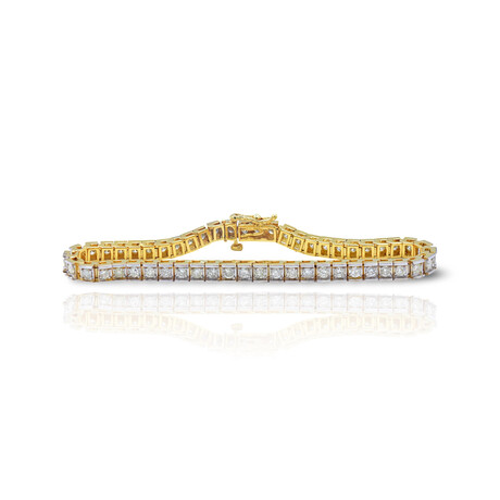 14K Yellow Gold Diamond Bracelet // 7.25" // Pre-Owned