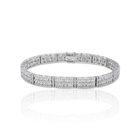 Gregg Ruth 18K White Gold Diamond Bracelet // 7" // Pre-Owned