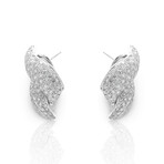 18K White Gold Diamond Earrings // Pre-Owned