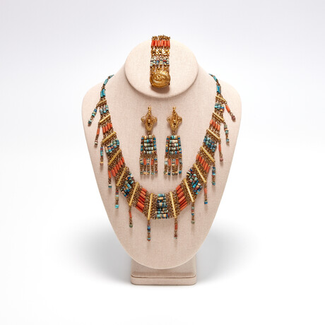 Jewelry Set of Ancient Egyptian Beads // 1570-535 BC