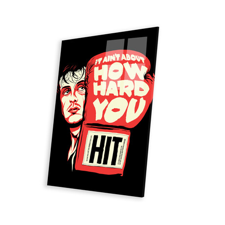 How Hard You Hit Print on Acrylic Glass by Butcher Billy (16"H x 24"W x 0.25"D)