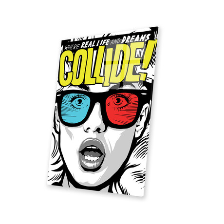 Collide Print on Acrylic Glass by Butcher Billy (16"H x 24"W x 0.25"D)
