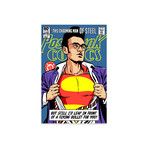 Post-Punk Super Print on Acrylic Glass by Butcher Billy (16"H x 24"W x 0.25"D)