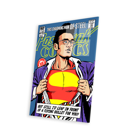 Post-Punk Super Print on Acrylic Glass by Butcher Billy (16"H x 24"W x 0.25"D)