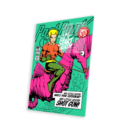 Post-Punk Aqua Print on Acrylic Glass by Butcher Billy (16"H x 24"W x 0.25"D)
