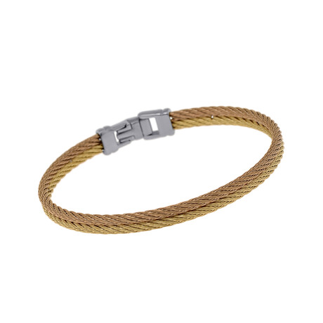 Stainless Steel Bangle Bracelet I // 7" // New