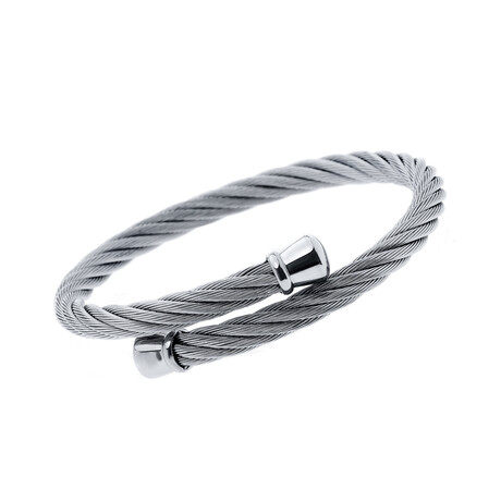 Stainless Steel Wrap Bracelet // 7.5" // New