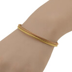 Stainless Steel Bangle Bracelet I // 7" // New