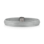 Stainless Steel Bangle Bracelet II // 7" // New