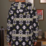 Hooded Oversize Fleece Poncho // Navy (L)