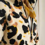 Printed Plush Coat // Leopard (M)