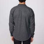 Slim Fit Stamped Snap Fasteners with Logo // Gray (M)