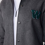 Slim Fit Stamped Snap Fasteners with Logo // Gray (M)