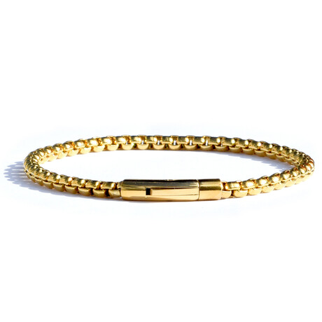 Gold Snap Clasp Chain Bracelet