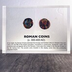 Roman Coins Artifact Display