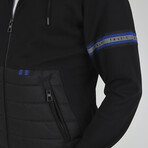 Quilted Pocket Sweatshirt // Black (M)