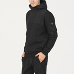 Parachute Hooded Sweatshirt // Black (L)