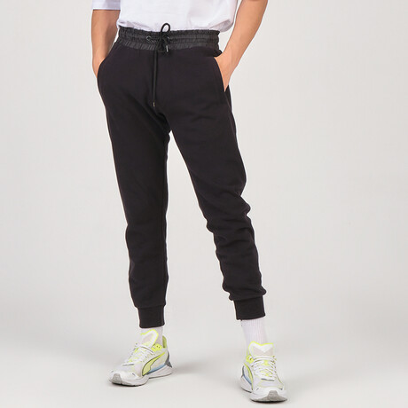 Parachute Waist Sweatpants // Black (S)