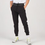 Parachute Waist Sweatpants // Black (L)