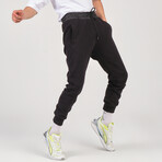 Parachute Waist Sweatpants // Black (L)